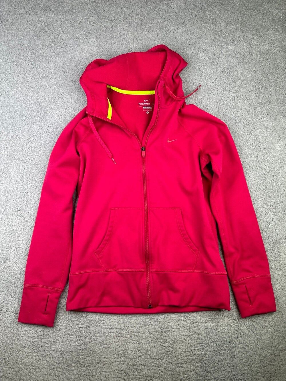 Nike therma fit full zip hoodie jacket hot pink sz medium